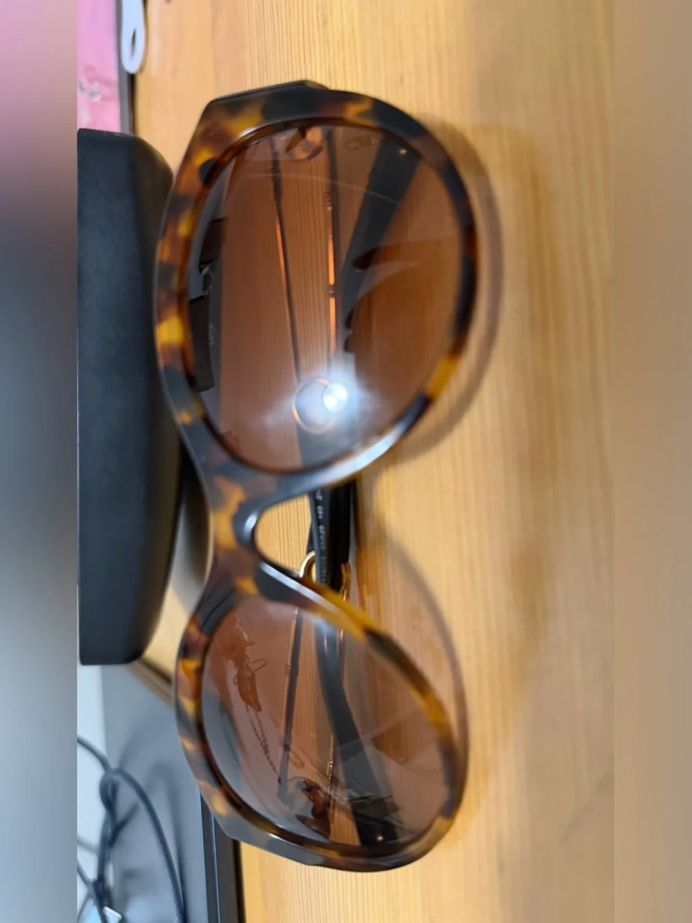 Versace Women Tortoiseshell Frame Sunglasses with Brown Lenses